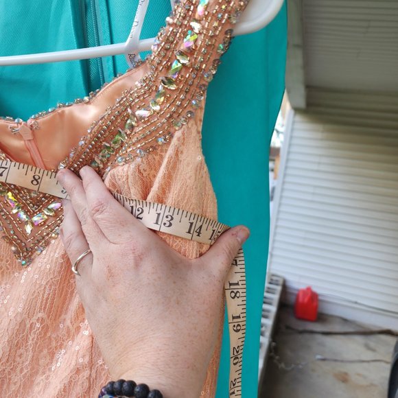 Peach Ritzee Prom - Picture 2 of 7